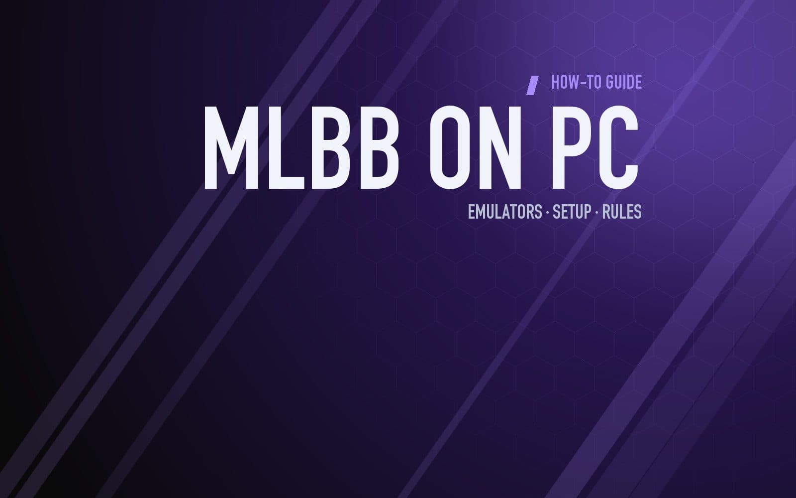 How to play MLBB on PC guide graphic