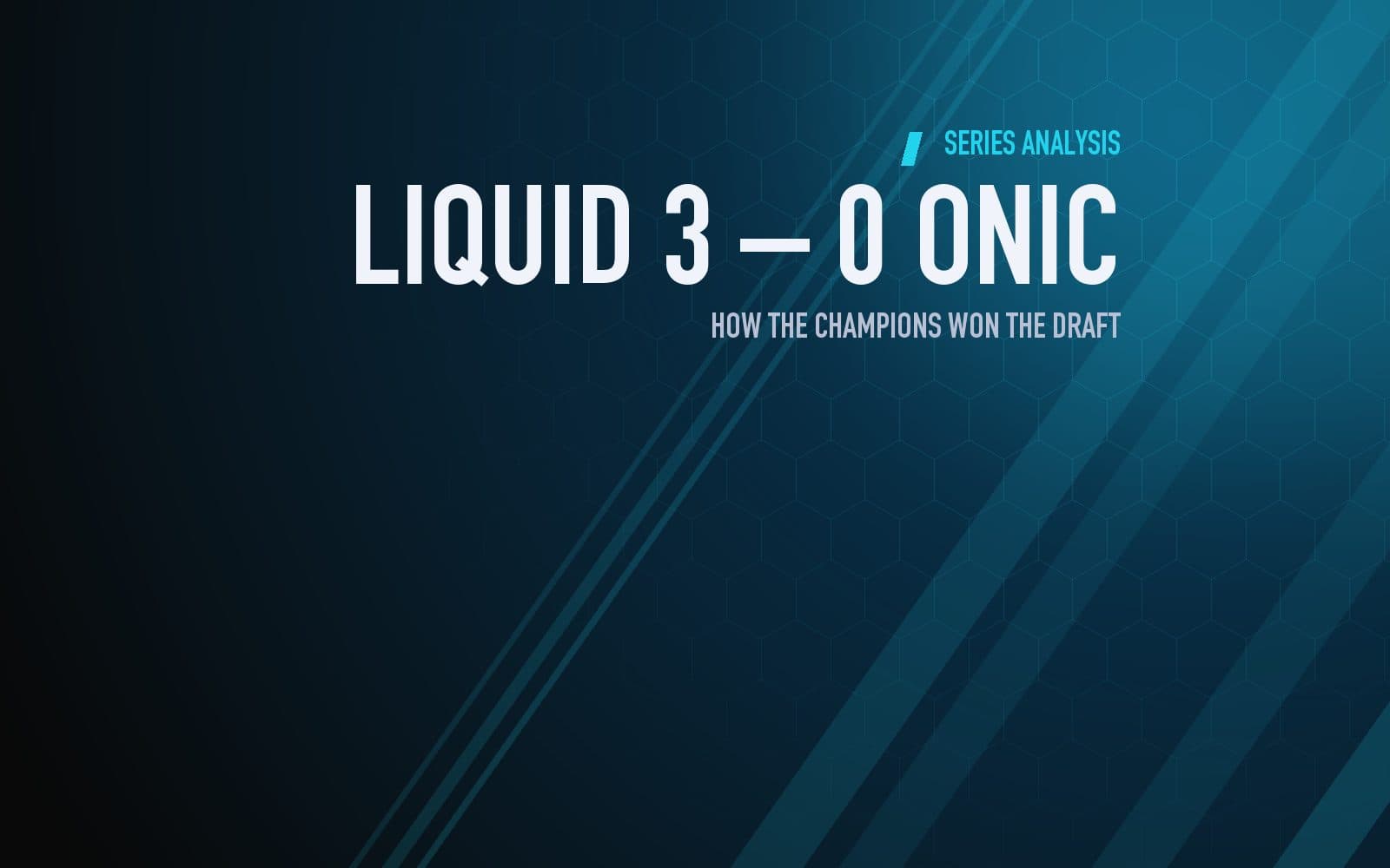 Team Liquid PH 3–0 ONIC Philippines series analysis graphic